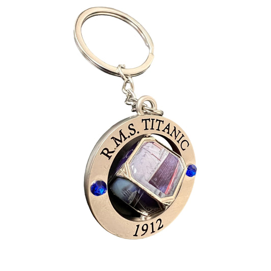 Titanic Spinner Cube Fidget Key Ring