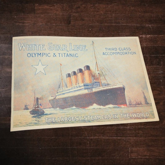 3rd Class Accommodations Replica Booklet