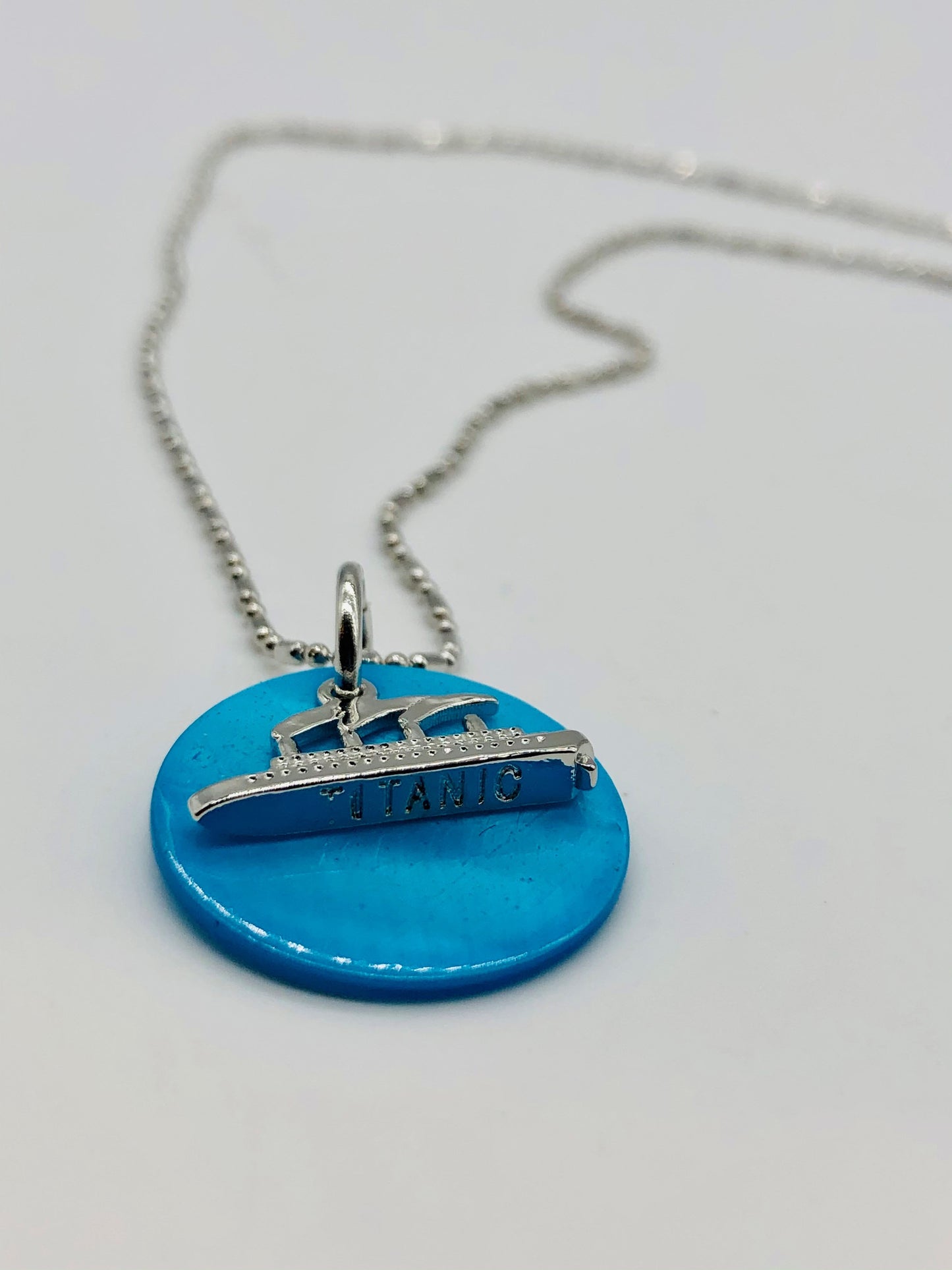 Titanic Smokestack Charm Necklace