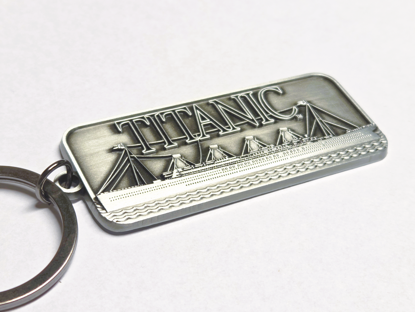 Titanic Metal Tag Key Ring