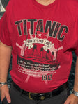 TITANIC HISTORY RED T SHIRT XXXL