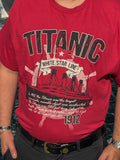 TITANIC HISTORY RED T SHIRT XXXL