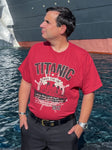 TITANIC HISTORY RED T SHIRT XXL