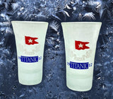 TITANIC ICY CRACKLE FROST TALL SHOT GLASS