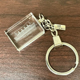 LASER ETCHED CRYSTAL TITANIC KEY RING