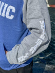 TITANIC 2 TONE HOODIE WITH RAGLAN SLEEVES