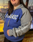 TITANIC 2 TONE HOODIE WITH RAGLAN SLEEVES XXL