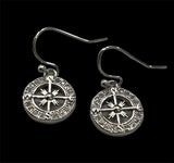 TITANIC SPARKLING COMPASS EARRINGS