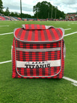 TITANIC INSULATED RED PLAID COOLER BAG