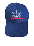 TITANIC AND HELM EMBROIDERED NAVY CAP