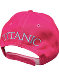 BRIGHT PINK TITANIC ANCHOR LADIES CAP