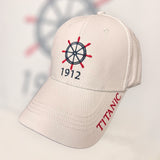 1912 SHIPWHEEL AND COORDINATES WHITE CAP