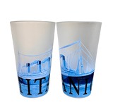 BLUE TITANIC WRAP AROUND PINT GLASS