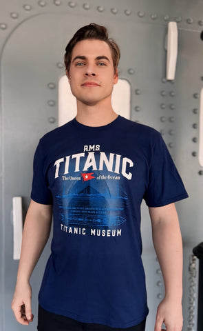 RMS TITANIC BLUEPRINT T SHIRT XXL
