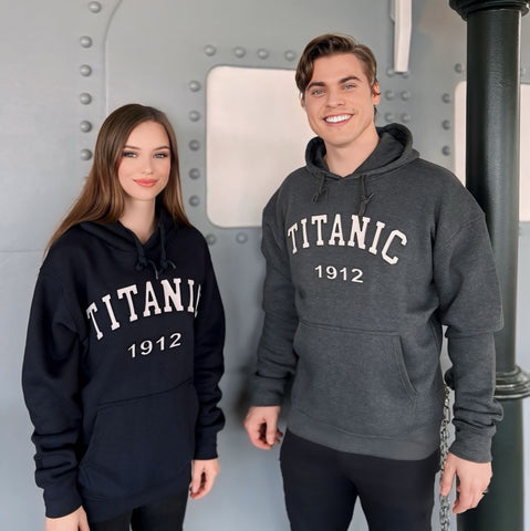 EMBOSSED COLLEGIATE TITANIC HOODIE