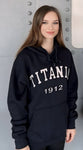 EMBOSSED COLLEGIATE TITANIC HOODIE XXL