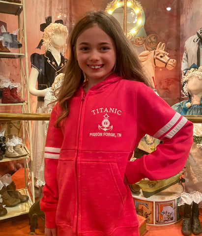 TITANIC FULL ZIP SLUB YOUTH HOODIE - PIGEON FORGE, TN