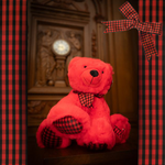 LARGE TITANIC HUGGABLE RED HOLIDAY BEAR PLAID PAWS EDITION