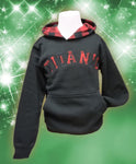 TITANIC YOUTH BLACK AND PLAID PULLOVER HOODIE