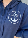 TITANIC ESSENTIAL ANCHOR EMBLEM FULL ZIP HOODIE XXL