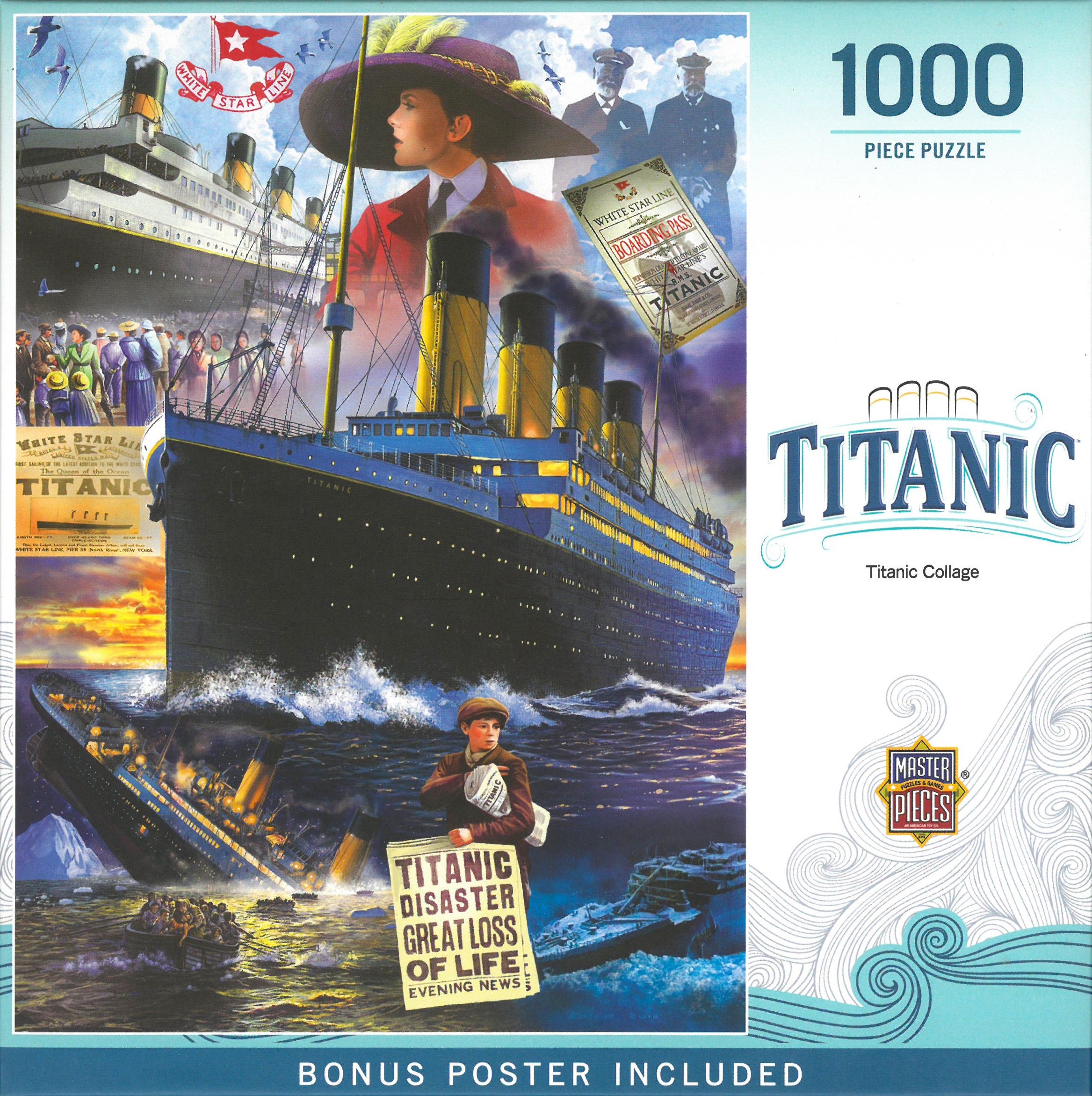 TITANIC パズル Titanic Collage 1000 Piece Puzzle – Titanic Museum Attraction