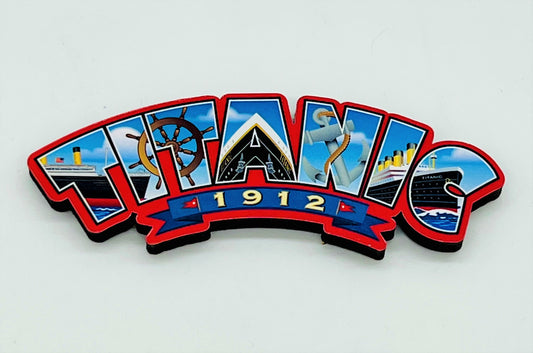 Titanic Blocky Letters Arch Magnet