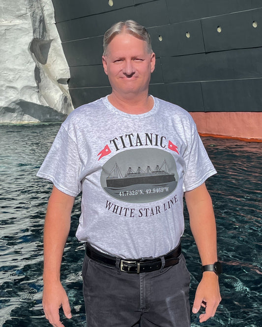Titanic Oval Coordinates T-Shirt