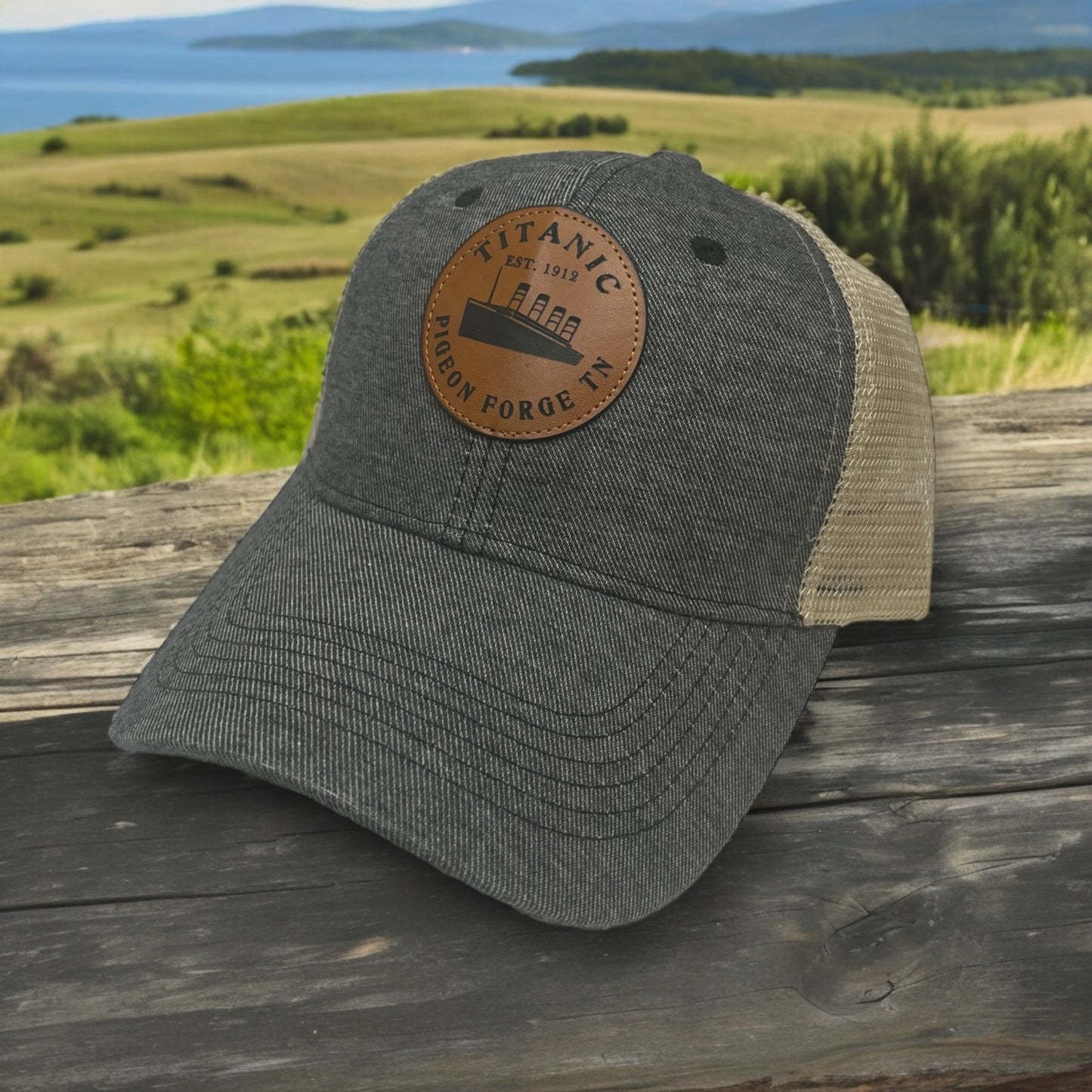Titanic Tennessee Leather Patch Mesh Snapback Cap