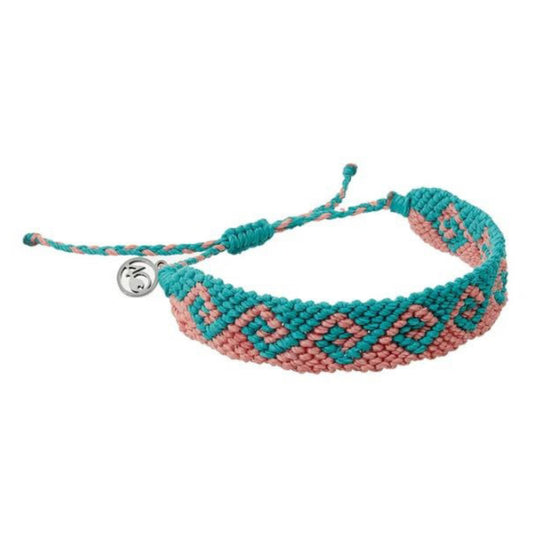 4Ocean Bracelet - Bali Wave Coral and Turquoise