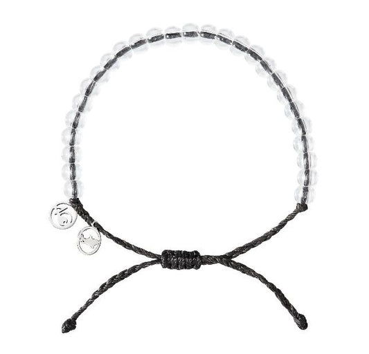 4Ocean Bracelet - Shark Beaded in Classic Black