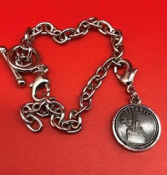 Titanic Pewter Charm Bracelet