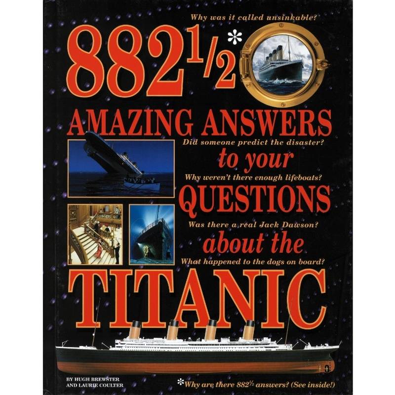 The cover of the book 882 and a Half Amazing Answers to Your Questions about the Titanic, in a square icon format.