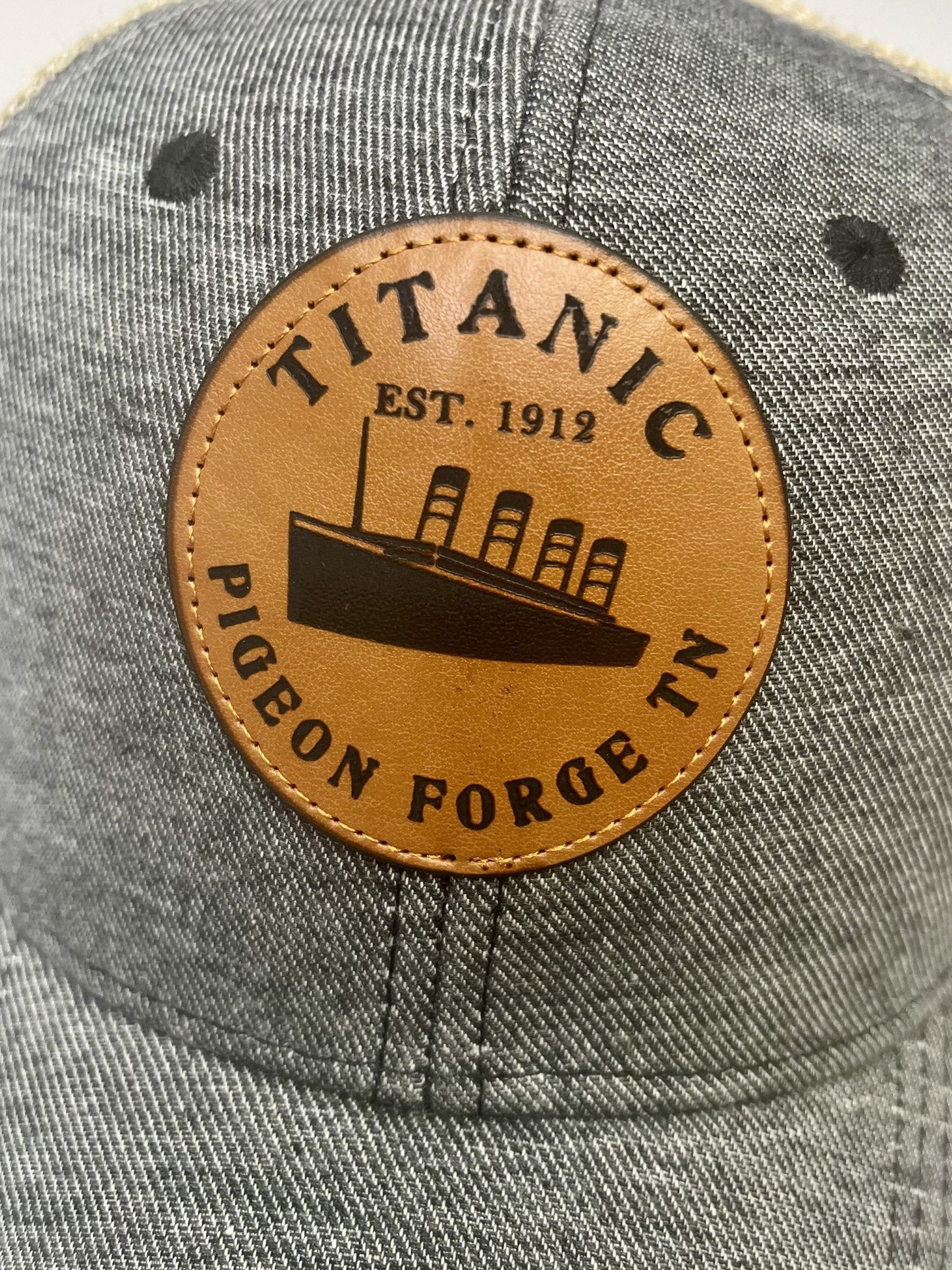 Titanic Tennessee Leather Patch Mesh Snapback Cap