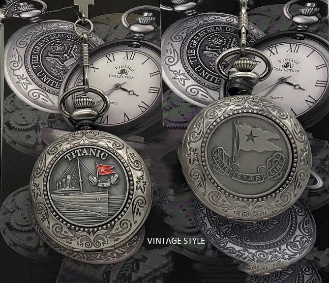 Titanic Collectors Pocket Watch - Vintage White Star Line