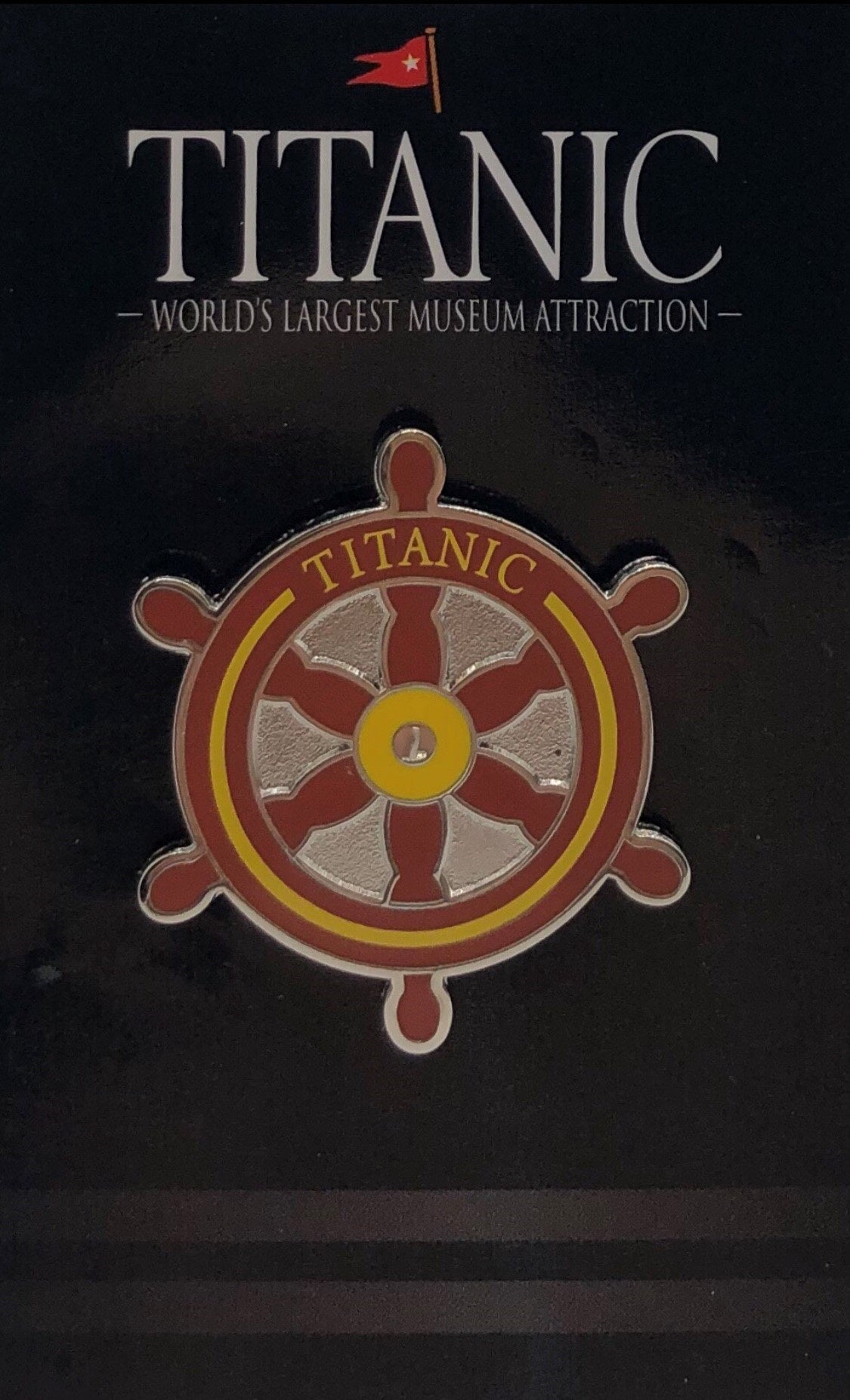 Titanic Ship Wheel Lapel Pin