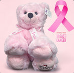 LARGE TITANIC HUGGABLE PINK BEAR CANCER AWARENESS EDITION