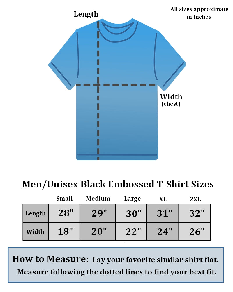 Titanic Black Embossed T-Shirt