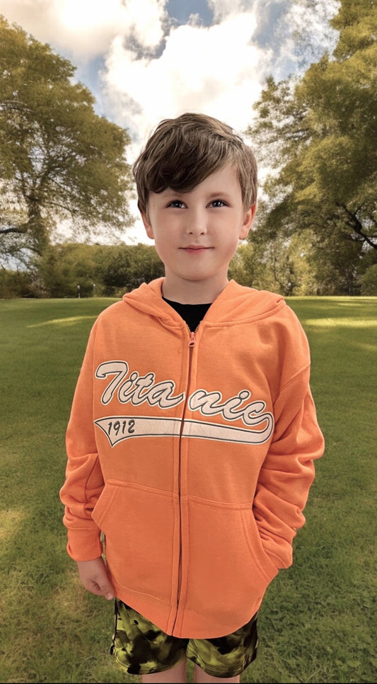 Titanic Youth Full Zip Retro Logo Hoodie