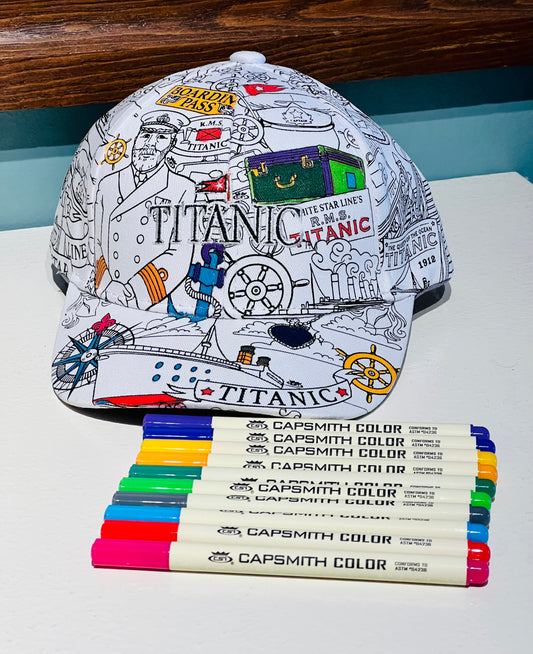 Kids Titanic Color My Cap