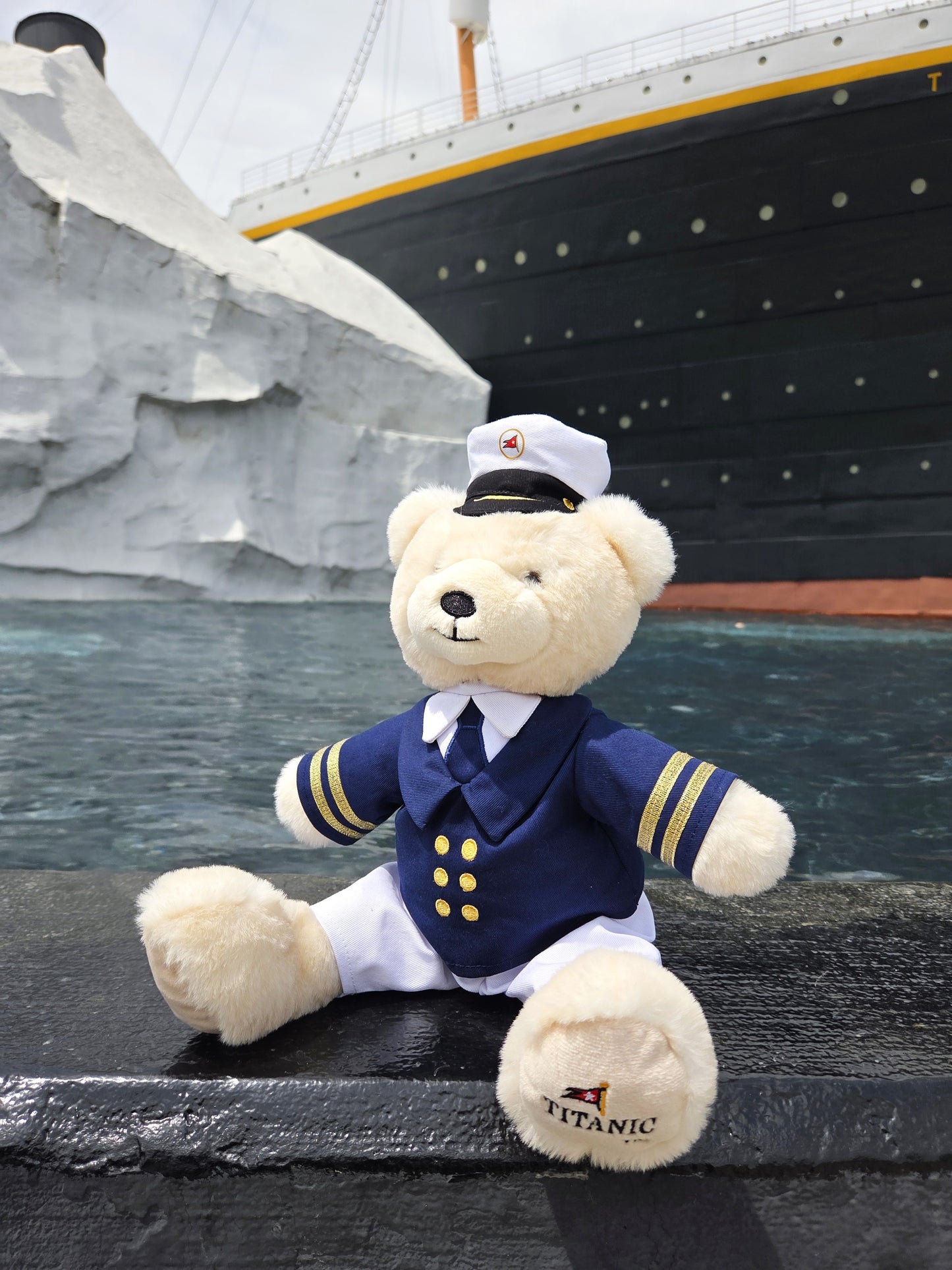 Titanic Captain Polar Bear Plush 12 Inches