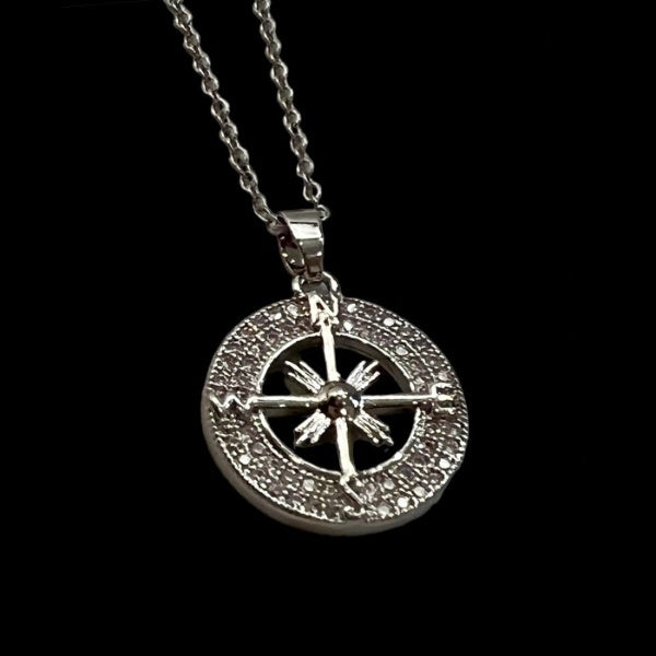Titanic Sparkling Compass Necklace