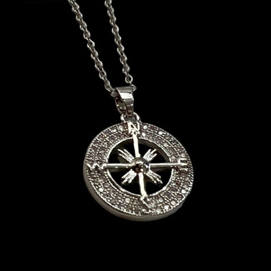 Titanic Sparkling Compass Necklace