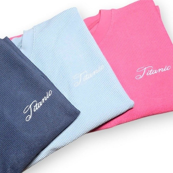 Titanic Embroidered Flat Back Ribbed Crewneck Shirt