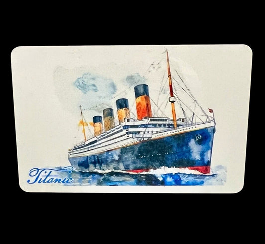 Titanic Watercolor Magnet