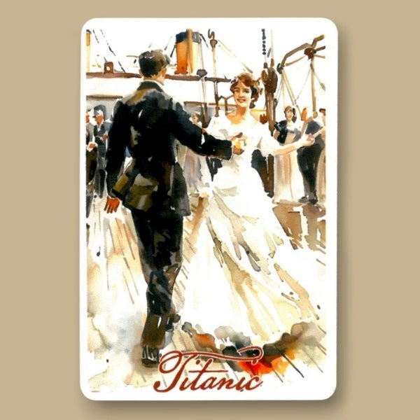 Dancing on Deck Watercolor Magnet