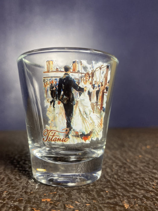 Dancing on Deck Watercolor Shot Glass
