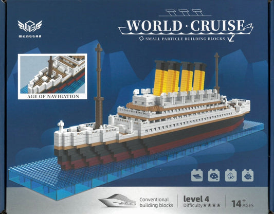World Cruise Titanic 2035 Piece Micro Block Kit