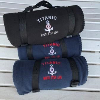 Fleece Travel Blanket with Embroidered Logo