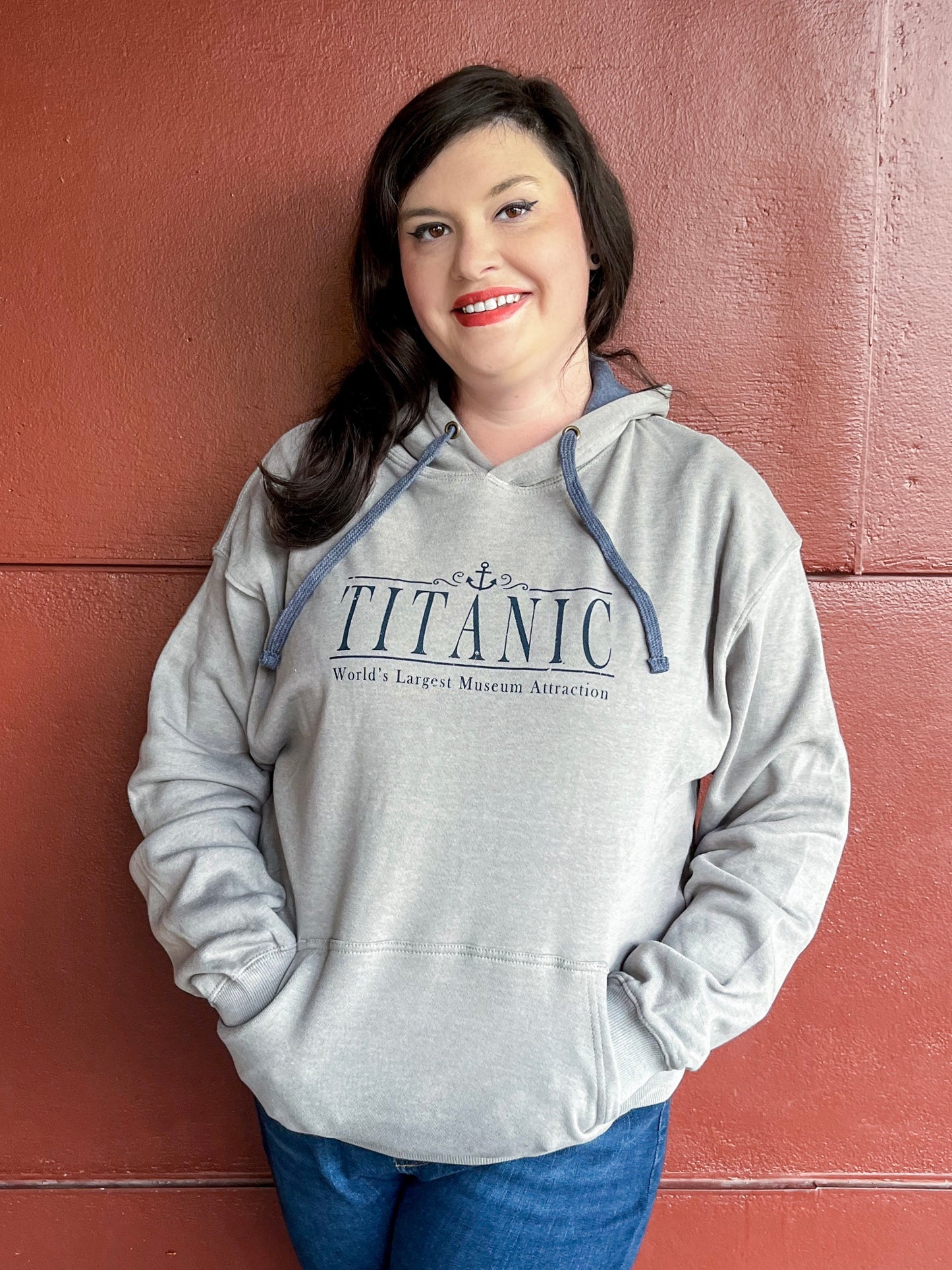Titanic Museum Attraction Elegant Logo Fleece Hoodie