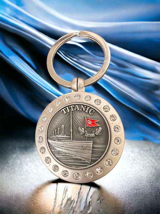 Titanic Mirror and Photo Sparkling Key Ring